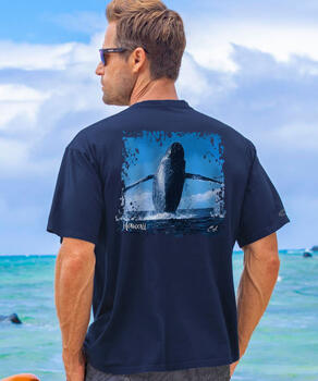 Clark Little Soaring - Navy Short Sleeve Crewneck T-Shirt