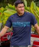 Tribal Islands Band - Indigo Short Sleeve Pima T-Shirt