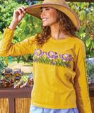 Crocus Band - Honey Dyed Long Sleeve Crewneck T-Shirt