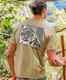 Discovery Channel Snow Leopard - Kona Coffee Dyed Short Sleeve Crewneck T-Shirt