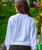 Misty Monstera - White Long Sleeve Lightweight Pullover