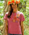 Pua Stitches - Paradise Red Dyed Short Sleeve Scoop Neck T-Shirt