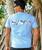 Pua Stripe - Blue Sky Short Sleeve Crewneck T-Shirt