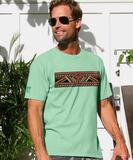 Ailani Tapa Band - Key Lime Dyed Short Sleeve Crewneck T-Shirt