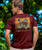Fall Mountain - Pomegranate Dyed Short Sleeve Crewneck T-Shirt