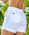 White Shoreline Twill Shorts
