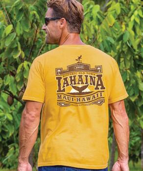 Old Town Lahaina - Pineapple Dyed Short Sleeve Crewneck T-Shirt