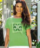 Kiwi Quilt - Kiwi Dyed Short Sleeve Scoop Neck T-Shirt