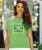 Kiwi Quilt - Kiwi Dyed Short Sleeve Scoop Neck T-Shirt