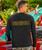 Retro Surf Palm Band - Jet Black Long Sleeve Pima T-Shirt