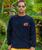 Sunset Bar - Navy Long Sleeve Crewneck T-Shirt