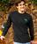 Mooooose - Black Long Sleeve Crewneck T-Shirt