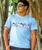 Pua Stripe - Blue Sky Short Sleeve Crewneck T-Shirt
