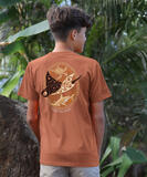 Manta Reef Glide - Cinnamon Dyed Short Sleeve Crewneck T-Shirt