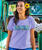 Yo Ana Lei - Lavender Dyed Short Sleeve Scoop Neck T-Shirt