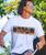 Linear Retro Surf - White Short Sleeve Crewneck T-Shirt