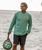 Paradise Sunset Lounge - Key Lime Dyed Long Sleeve Crewneck T-Shirt