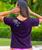 Island Honus - Blackberry Dyed Short Sleeve Scoop Neck T-Shirt
