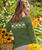 Floral Mist - Olive Dyed Long Sleeve Crewneck T-Shirt