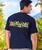 Woodcut Band - Navy Short Sleeve Crewneck T-Shirt