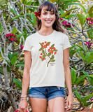Plumeria Branch - Coconut Dyed Short Sleeve Crewneck T-Shirt