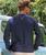 B. Kliban King Cat - Navy Long Sleeve Crewneck T-Shirt
