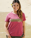 Pualicious - Paradise Red Dyed Short Sleeve Crewneck T-Shirt