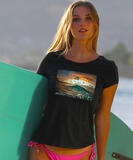 Clark Little Water And Light - Jet Black Short Sleeve Pima T-Shirt