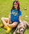 Hawaiian Humane Society Sky Dive - Blue Hawaii Dyed Short Sleeve Crewneck T-Shirt