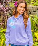 Jewels Of The Sea - Lavender Dyed Long Sleeve Lightweight Pullover