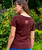 Tiger Traits 2022 - Pomegranate Dyed Short Sleeve Scoop Neck T-Shirt