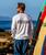 Wild Batik Band - White Long Sleeve Crewneck T-Shirt