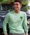 Retro Palms - Key Lime Dyed Long Sleeve Crewneck T-Shirt