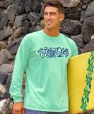 Jakarta Blue - Key Lime Dyed Long Sleeve Crewneck T-Shirt