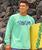 Jakarta Blue - Key Lime Dyed Long Sleeve Crewneck T-Shirt