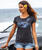 Honu Paradise - Jet Black Short Sleeve Pima T-Shirt