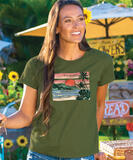 Kaena Sunrise - Olive Dyed Short Sleeve Crewneck T-Shirt