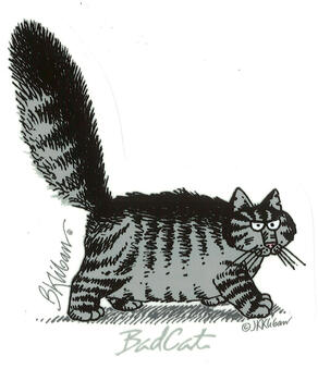 B. Kliban Bad Cat - Sticker