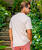 Southwest Kokopelli - Coconut Dyed Short Sleeve Pique' Polo Shirt