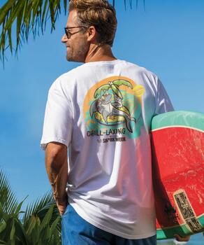 Discovery Channel Chill Laxing Till Shark Week - White Short Sleeve Crewneck T-Shirt