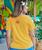 Hibiscus Breeze - Pineapple Dyed Short Sleeve Scoop Neck T-Shirt