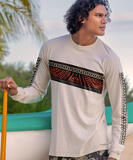 Chief Tapa Band - Coconut Dyed Long Sleeve Crewneck T-Shirt