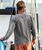 Tribal Nalu Tail - Crater Dyed&reg; Long Sleeve Crewneck T-Shirt