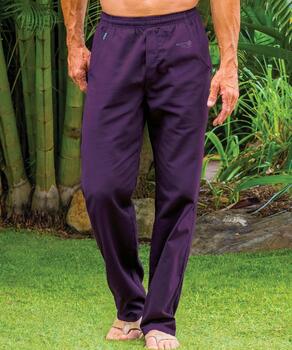 Blackberry Dyed Twill Pants