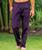 Blackberry Dyed Twill Pants