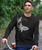 Tribal Mano Surf - Jet Black Long Sleeve Pima T-Shirt