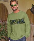 Blue Hemp Band - Hemp Dyed Long Sleeve Crewneck T-Shirt