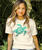 Retro Honu Floral - Coconut Dyed Short Sleeve Crewneck T-Shirt
