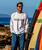 Wild Batik Band - White Long Sleeve Crewneck T-Shirt