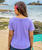 Ocean Grace - Lavender Dyed Short Sleeve Scoop Neck T-Shirt